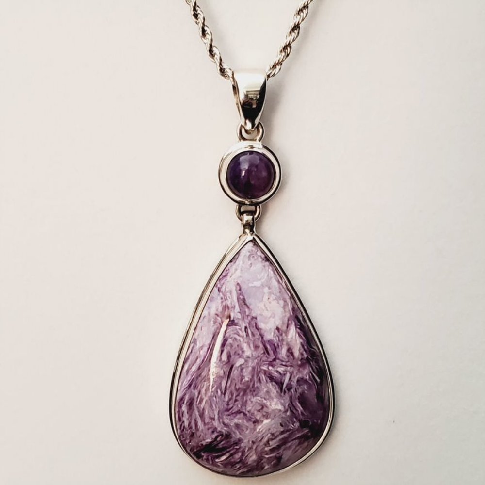 Authentic Purple Spiny Oyster Necklace.
